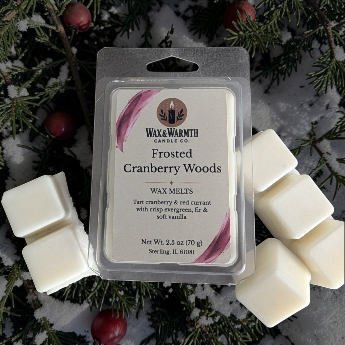 Frosted Cranberry Woods 2.5 oz Wax Melt