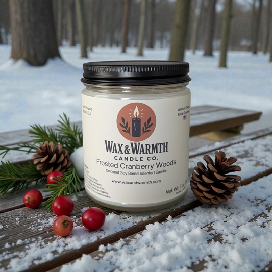 Frosted Cranberry Woods 7oz Candle